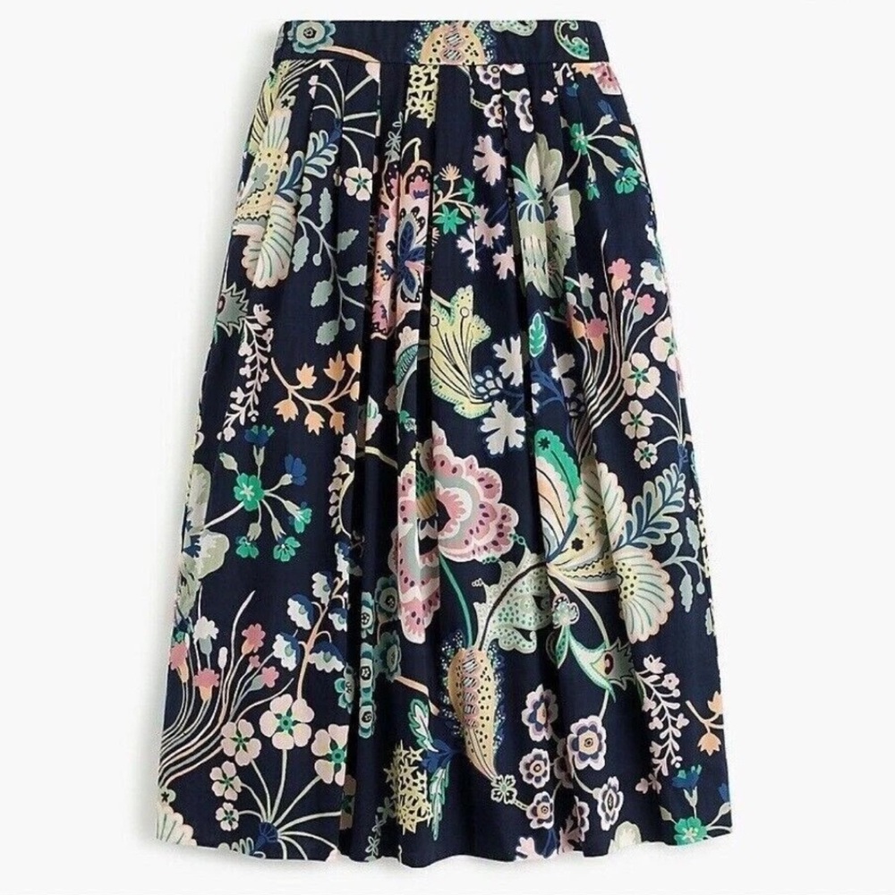 J. Crew Liberty Floral Symphony Midi Skirt